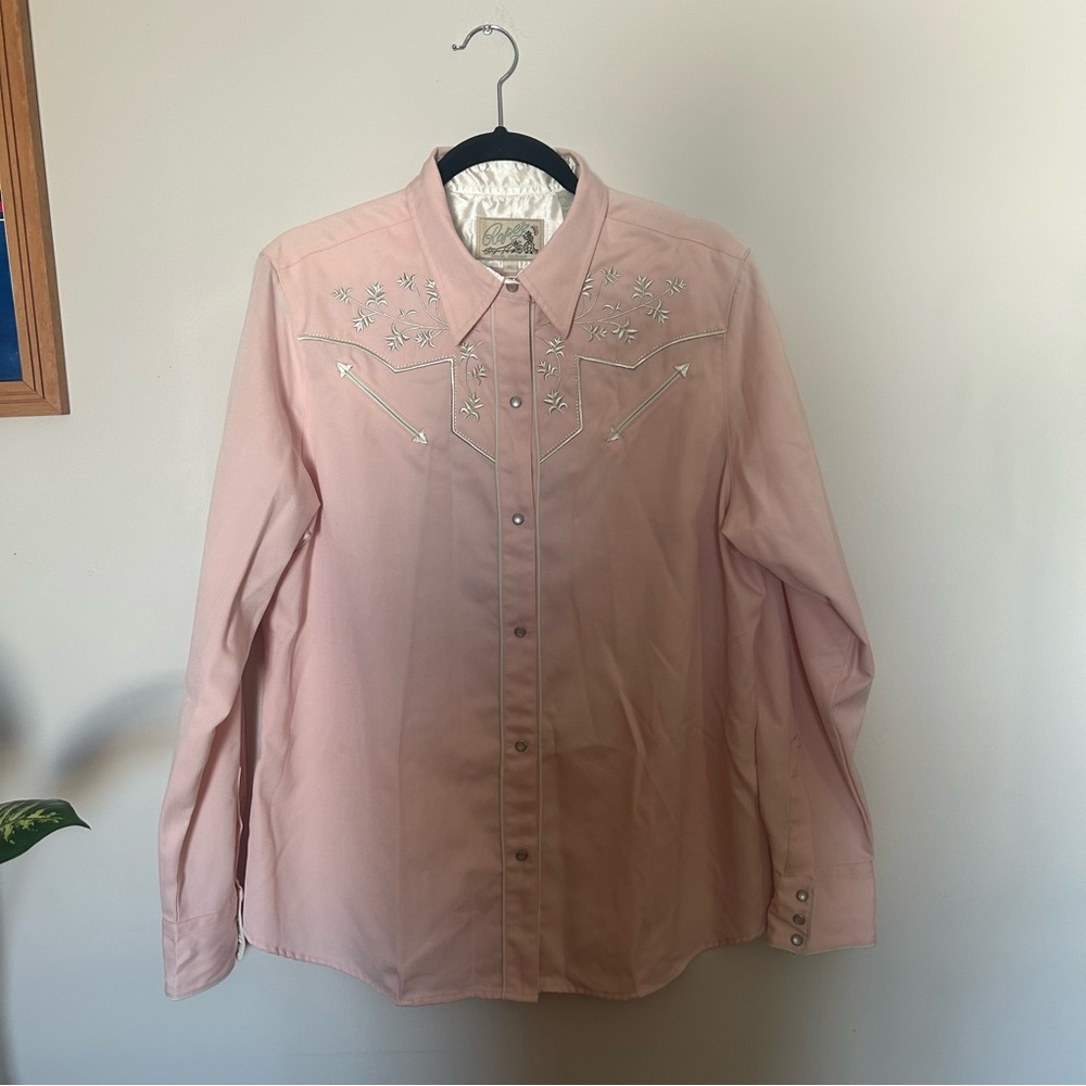 vintage western pearl snap